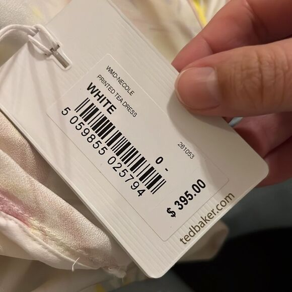 TED BAKER LONDON Necole Floral Belted Maxi Dress NEW size 0 - Picture 16 of 16